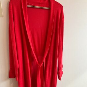 Long sleeved long cardigan